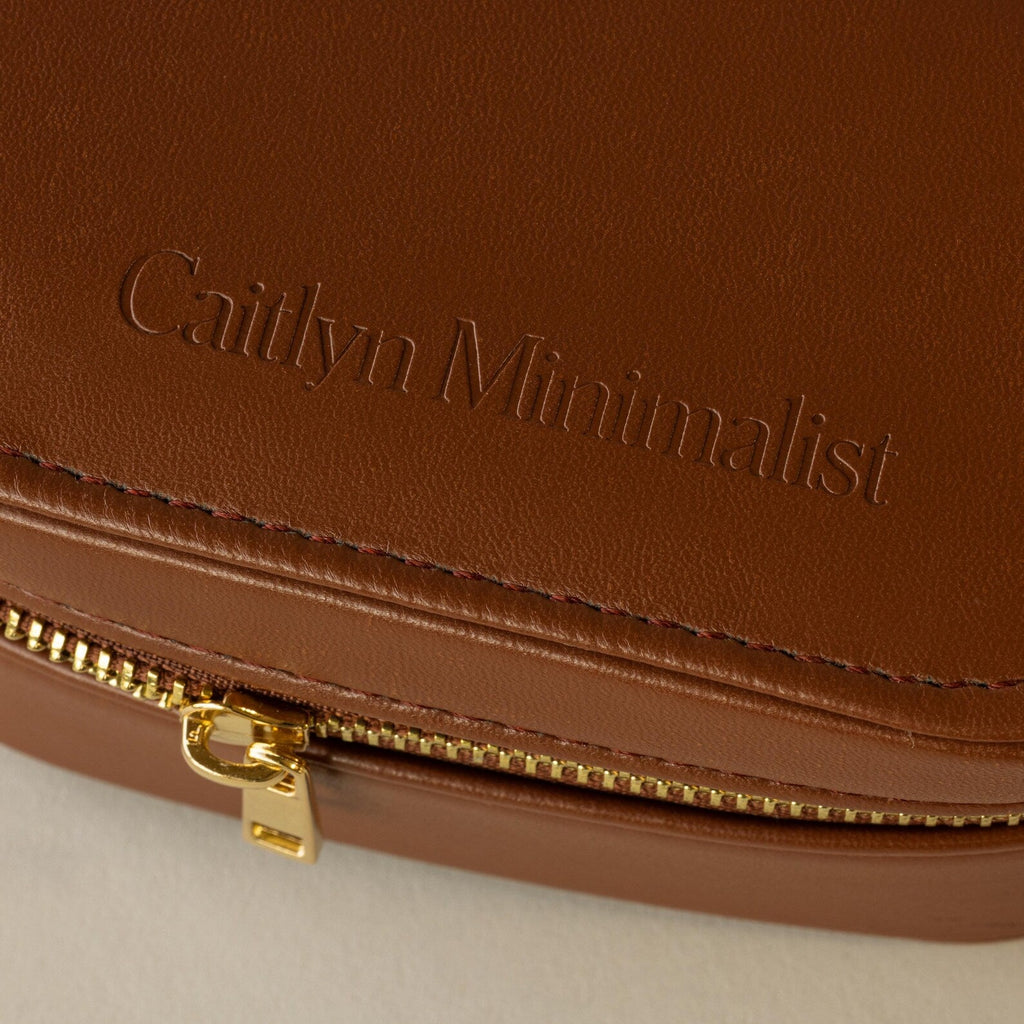 Oval Leather Jewelry Box
