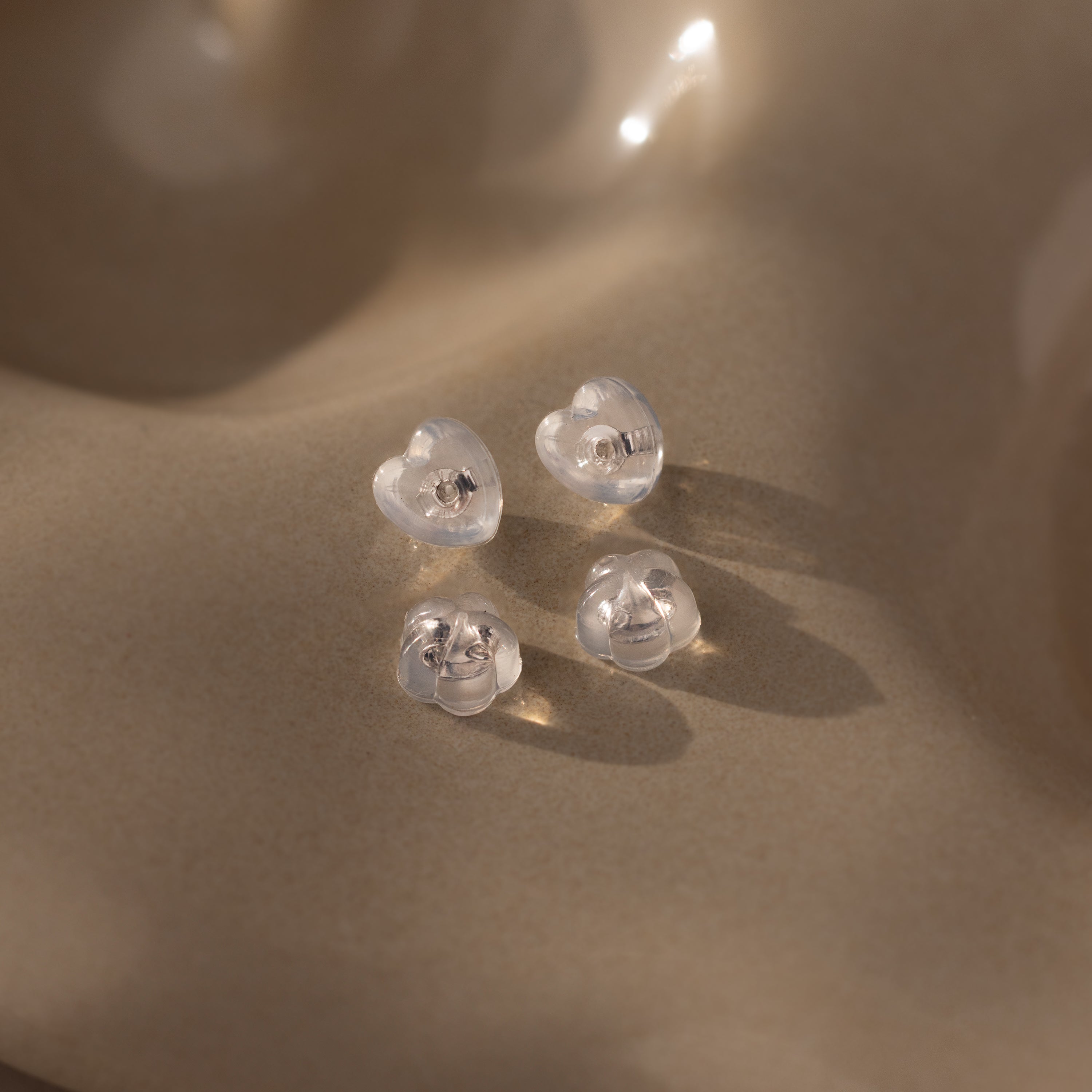 Heart & Flower Earring Backs
