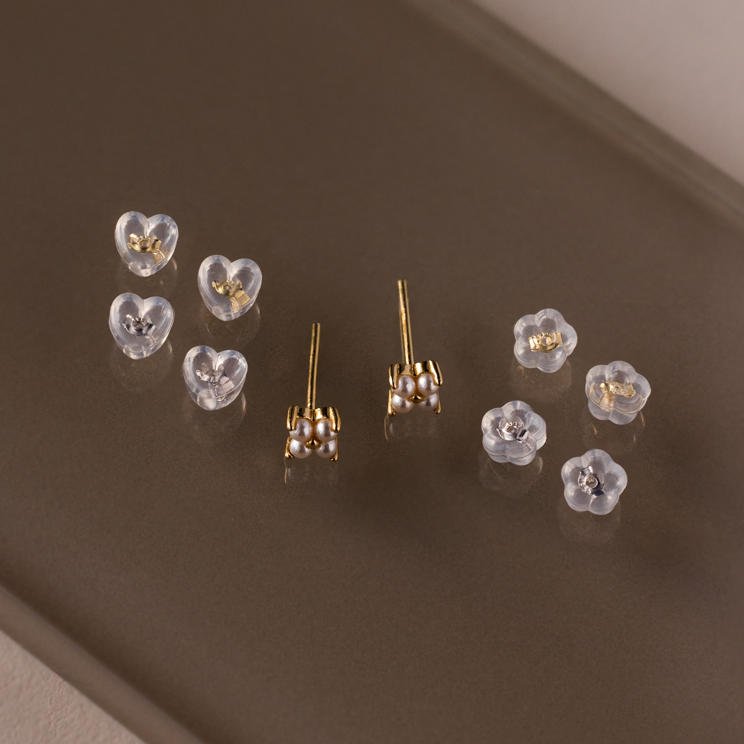 Heart & Flower Earring Backs