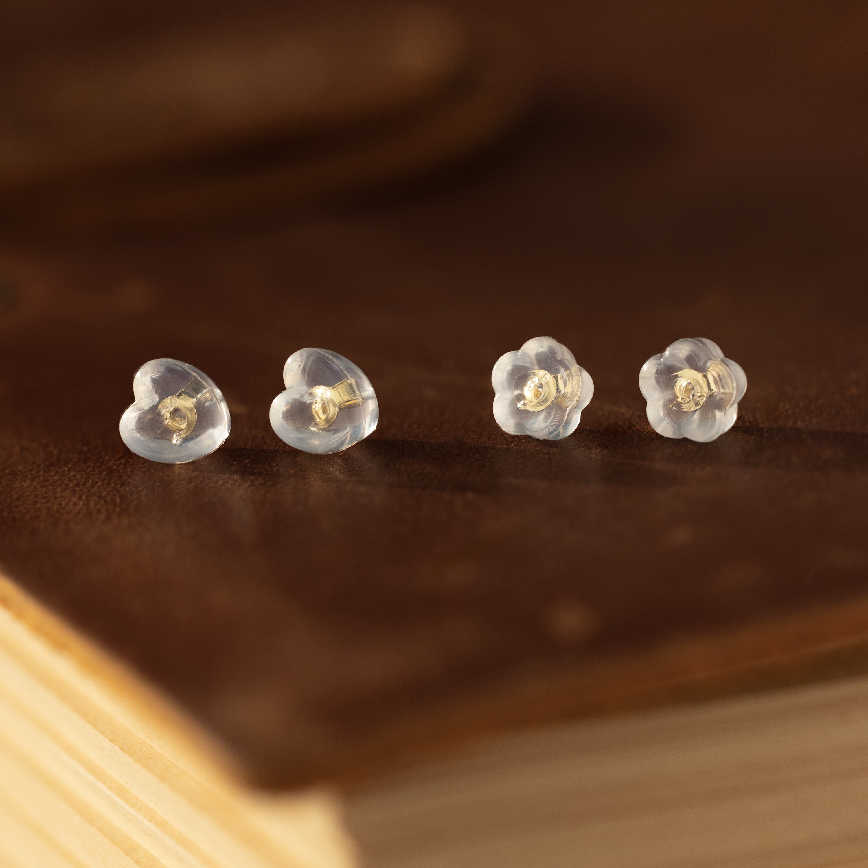Heart & Flower Earring Backs
