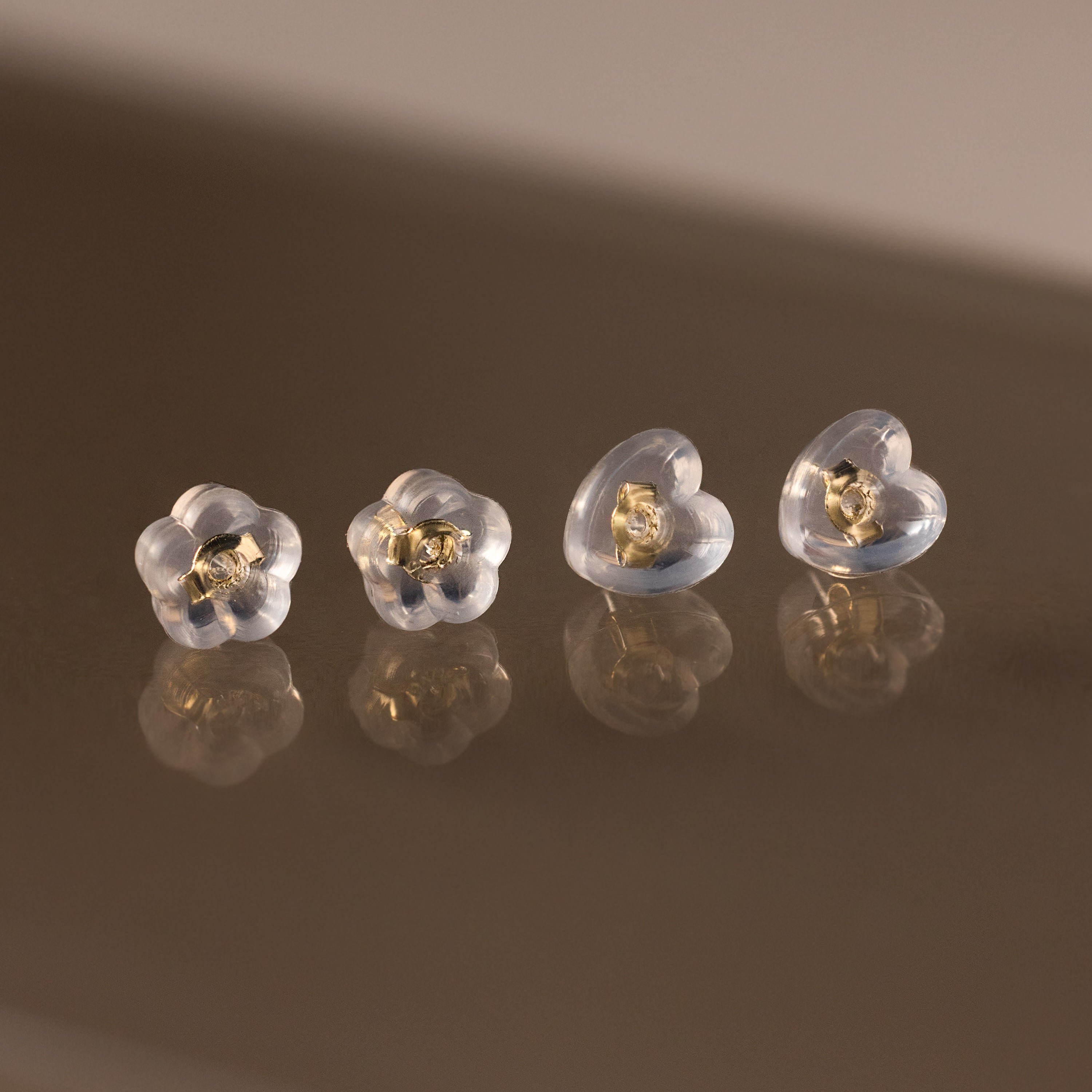 Heart & Flower Earring Backs