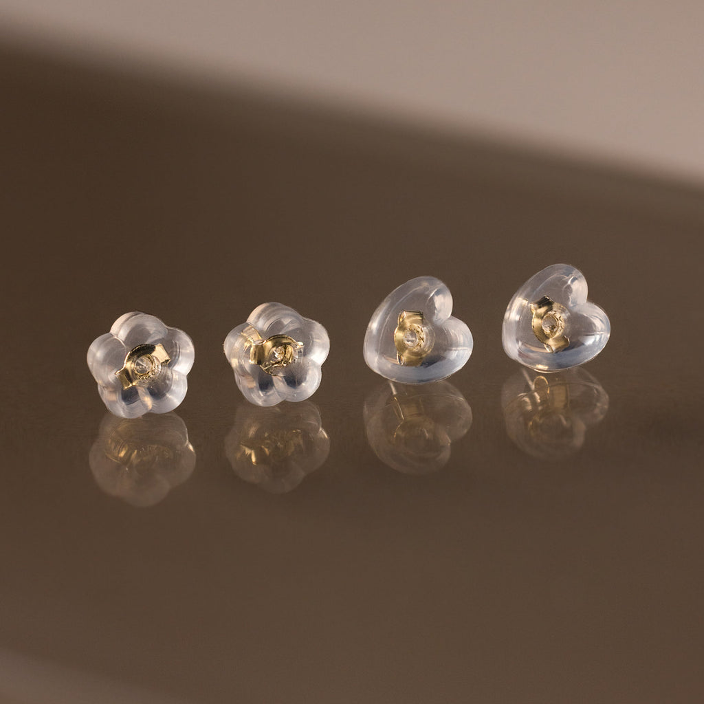 Heart & Flower Earring Backs