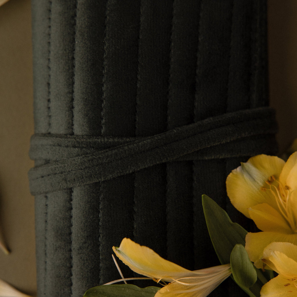 Velvet Roll-Up Jewelry Case