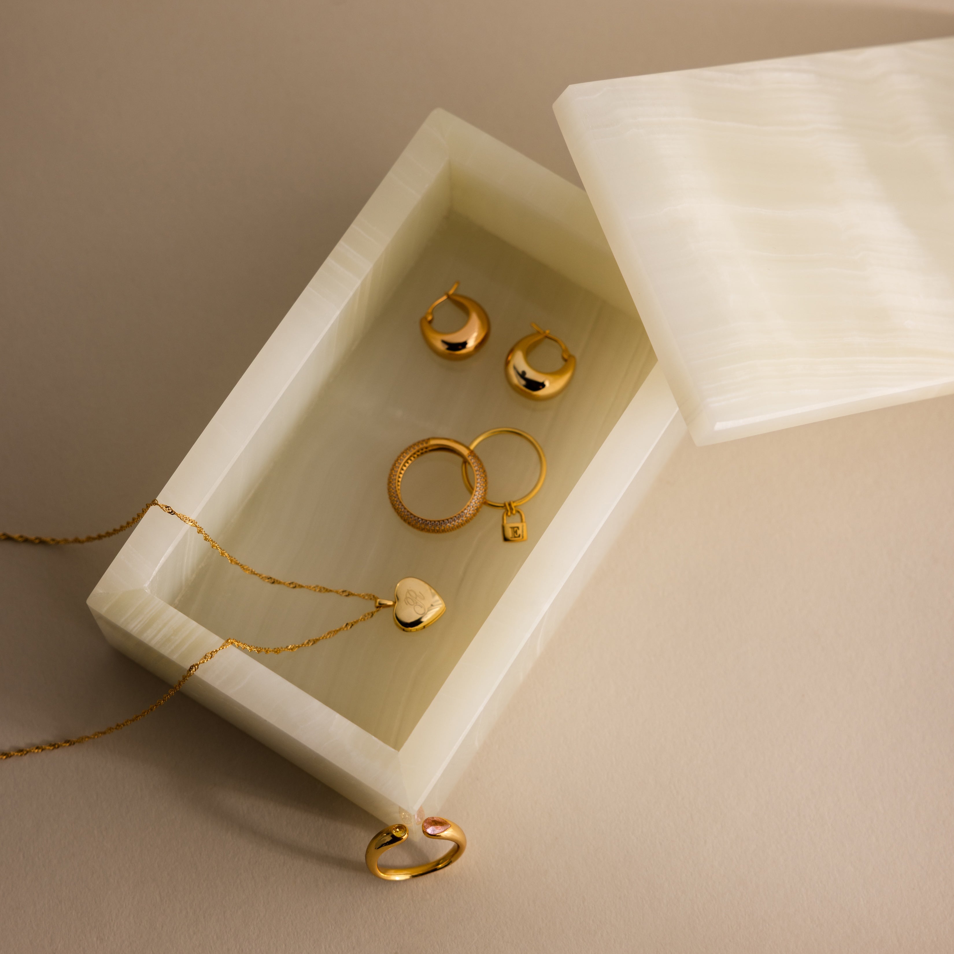 Green Onyx Jewelry Box