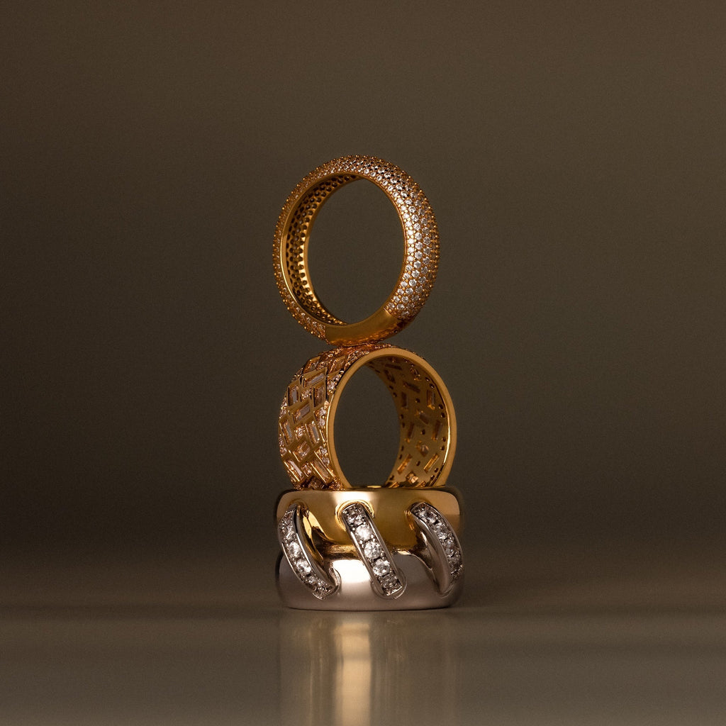 Mosaic Diamond Baguette Ring