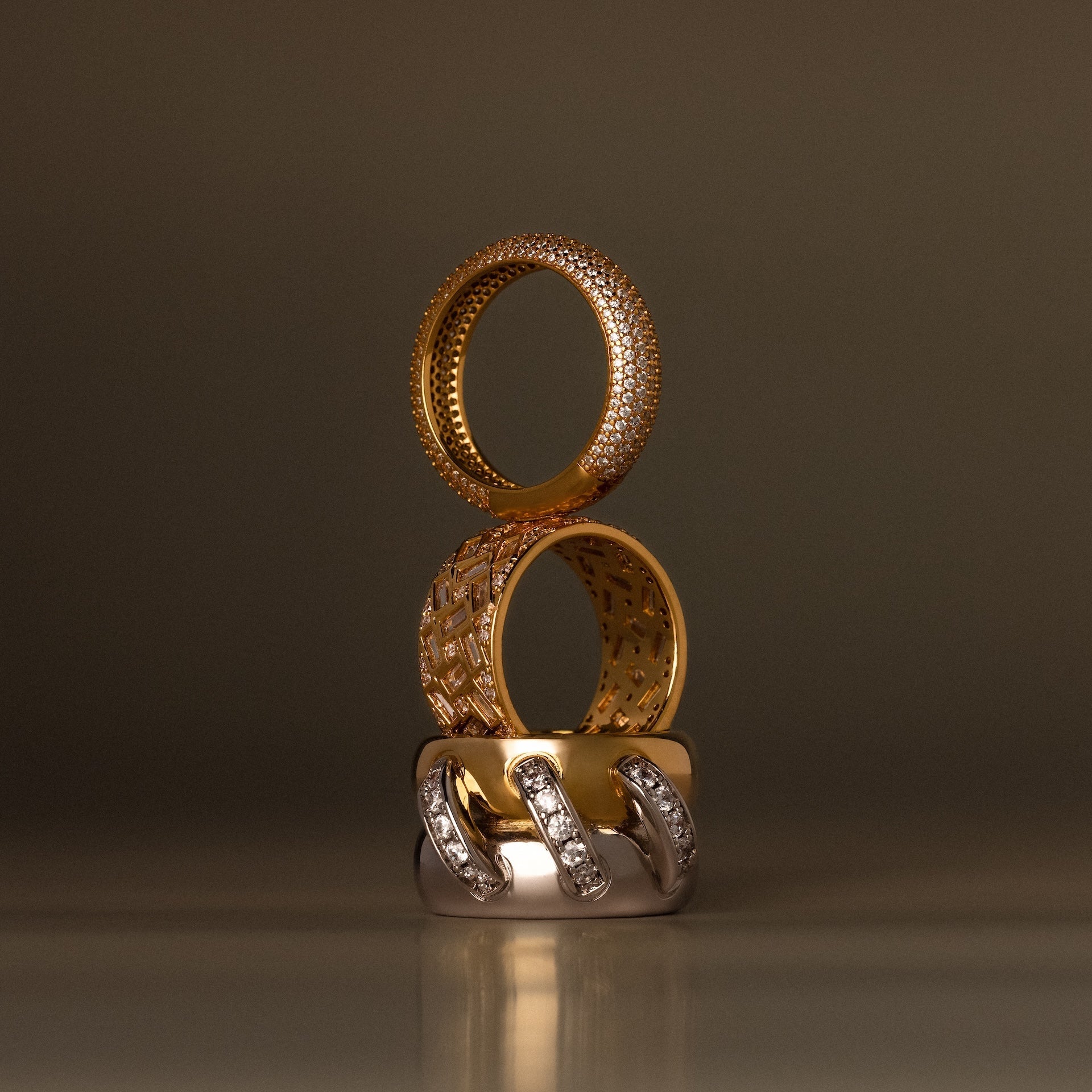 Bold Pave Stacking Ring
