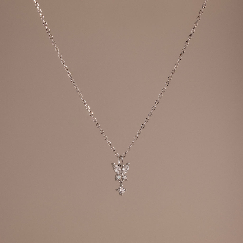Butterfly Drop Necklace