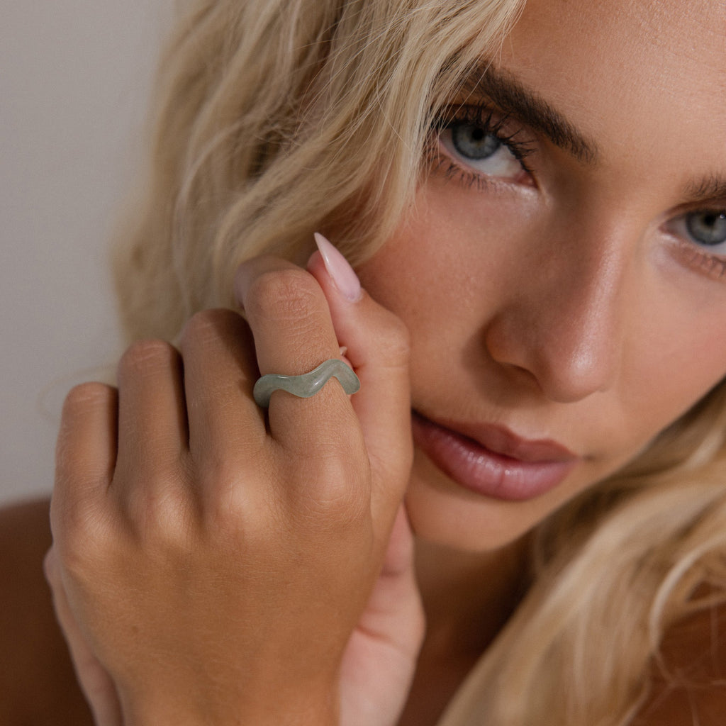 Jade Wave Ring
