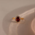 Pave Garnet Ring