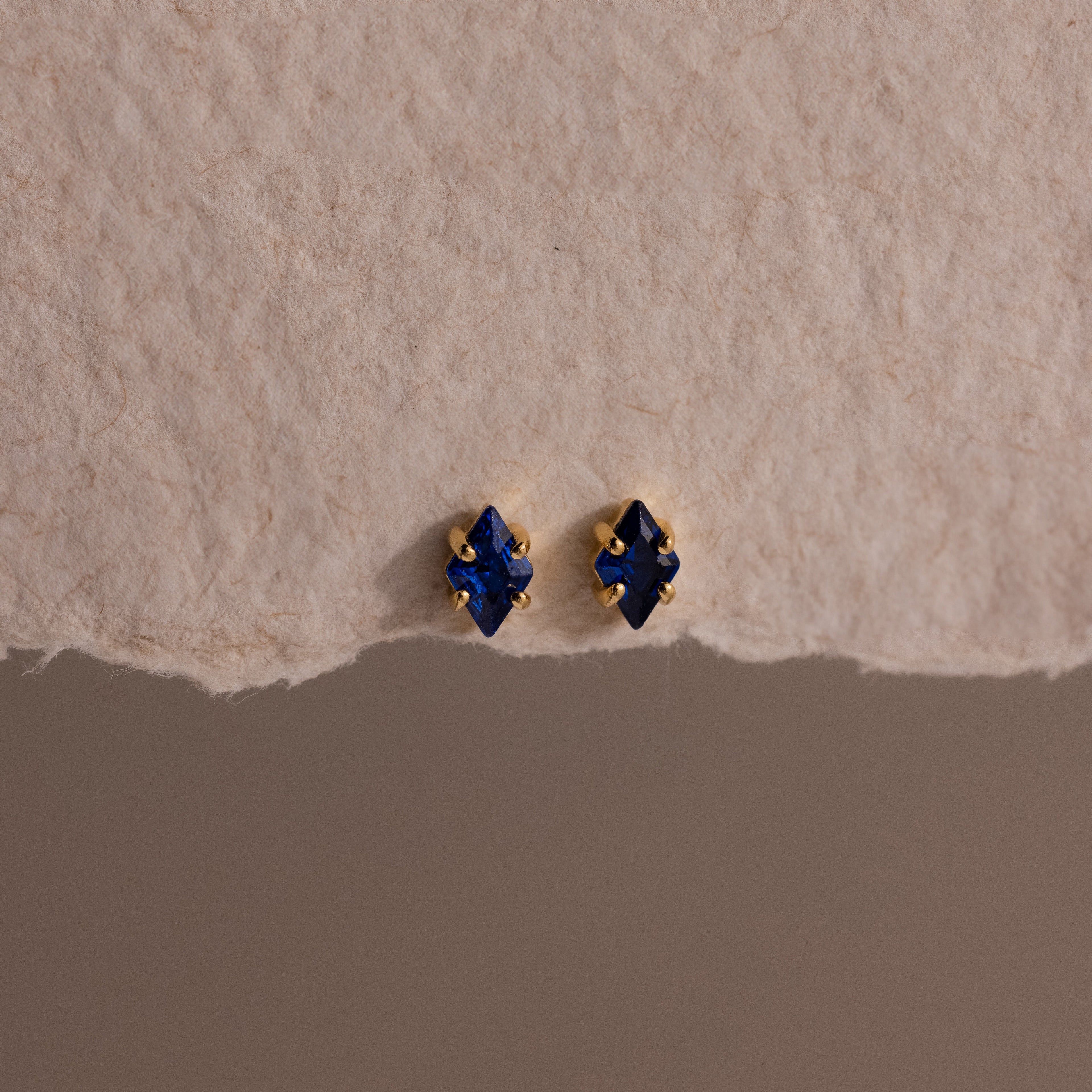 Rhombus Birthstone Flatback Studs