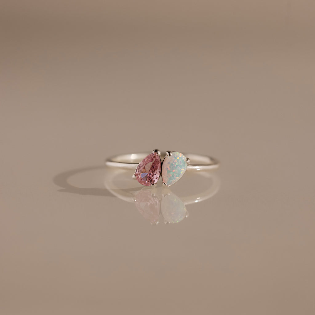 Duo Pear Toi Et Moi Ring