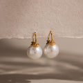 Pearl Dome Drop Earrings