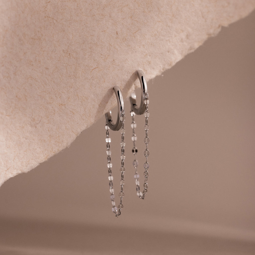 Mirror Chain Huggies