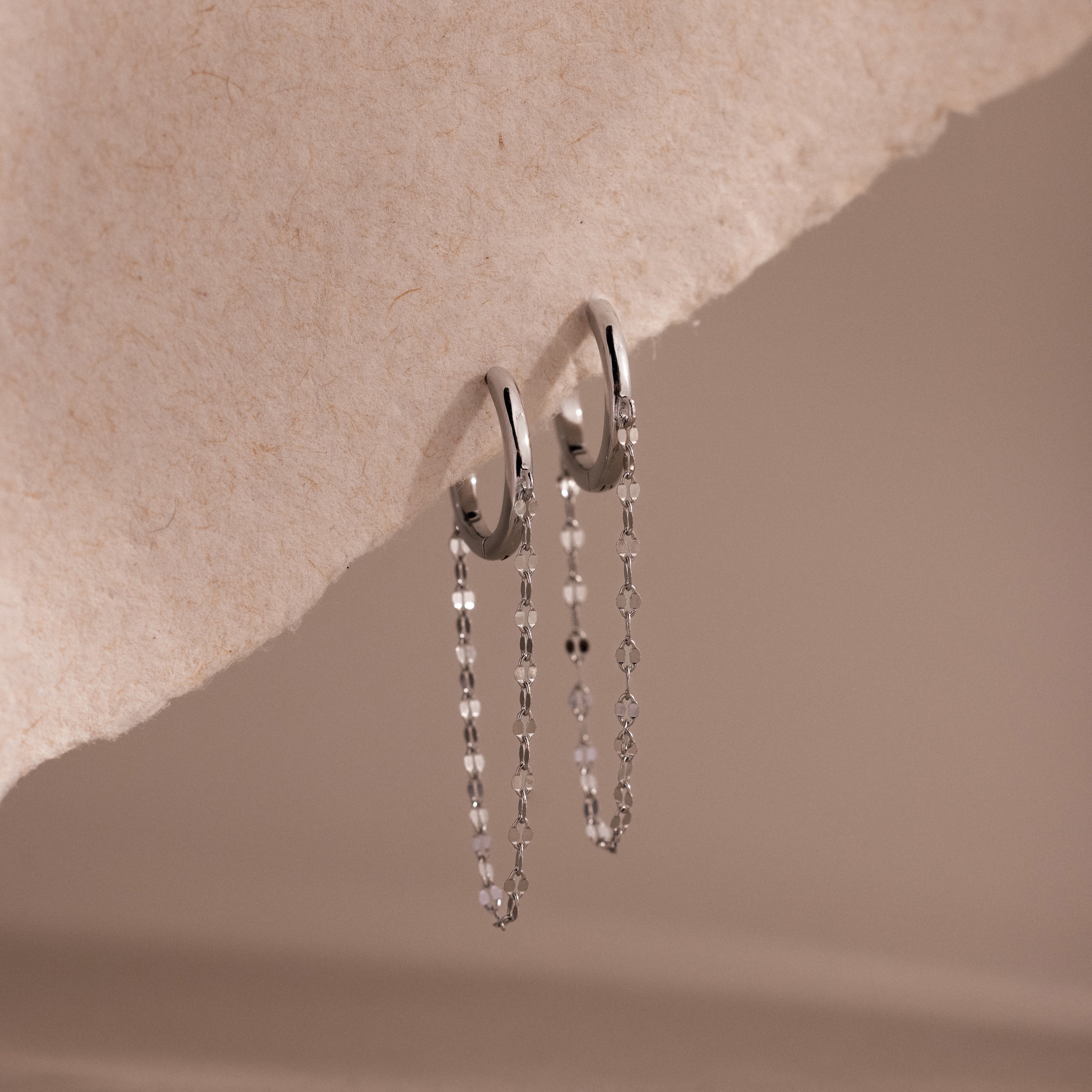 Mirror Chain Huggies