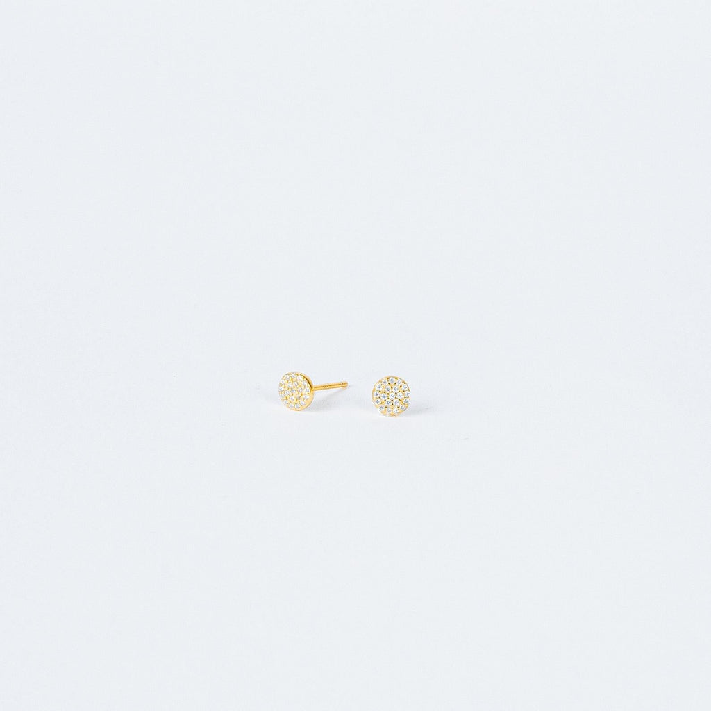 Pave Round Studs