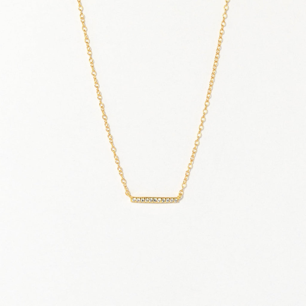 Pave Bar Necklace