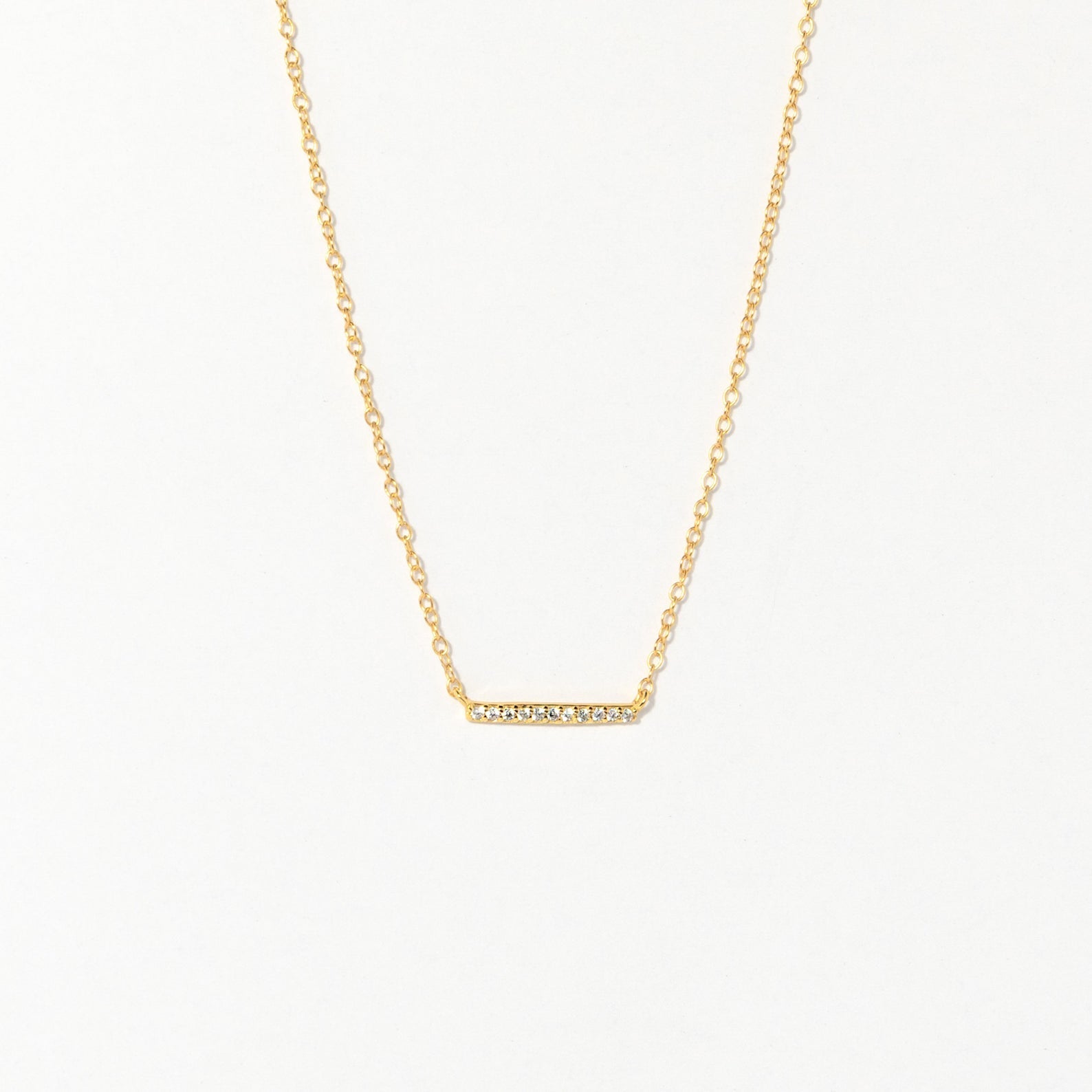 Pave Bar Necklace