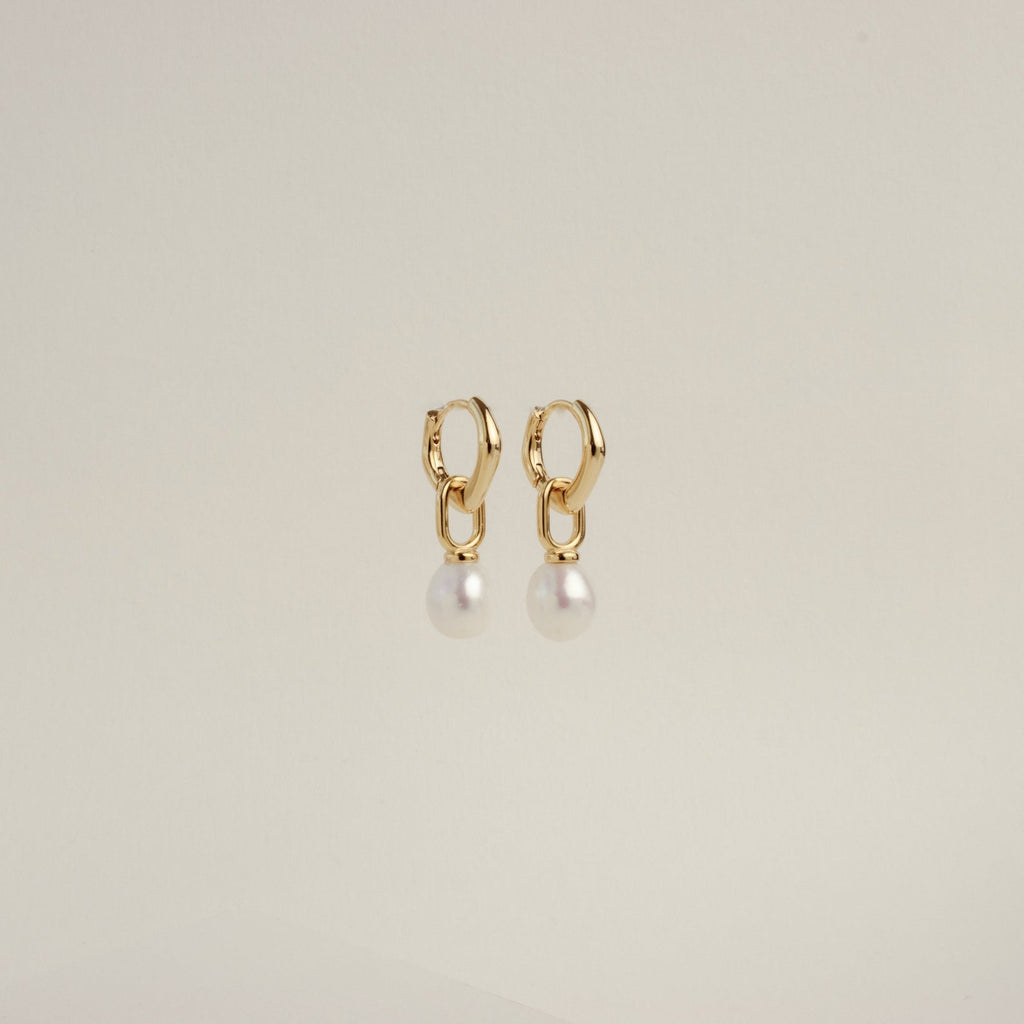 Hazel Pearl Hoops