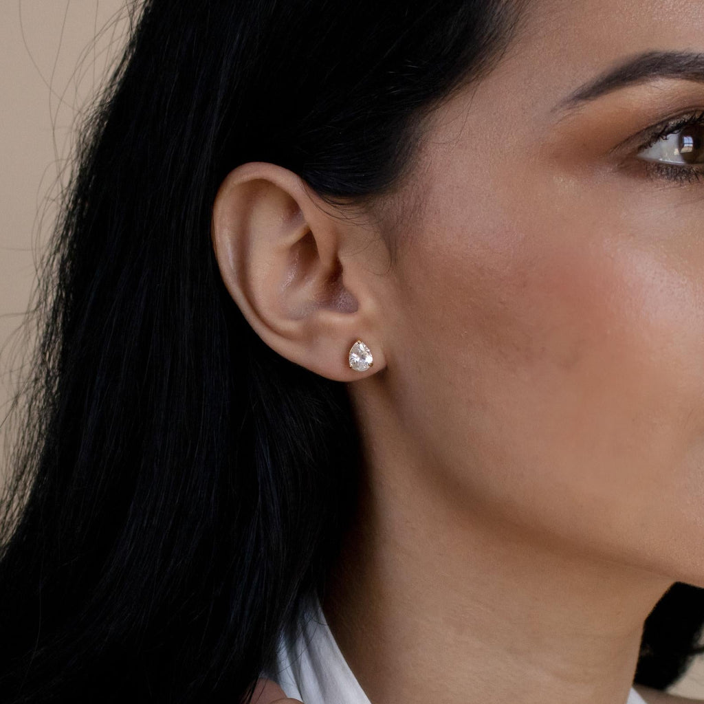 Pear Diamond Studs