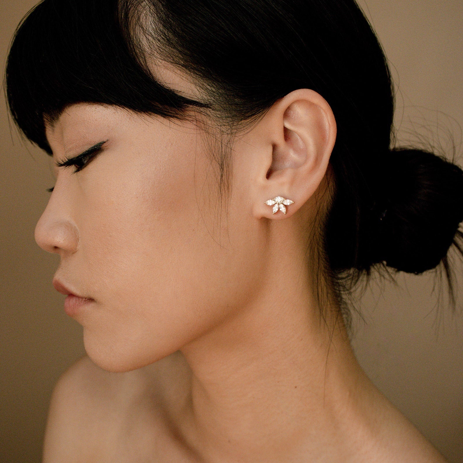 Marquise Diamond Studs