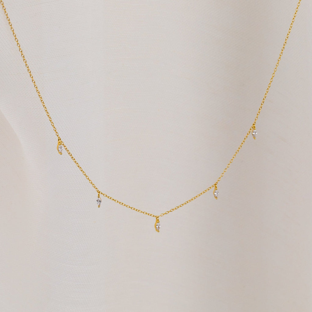 Marquise Station Necklace
