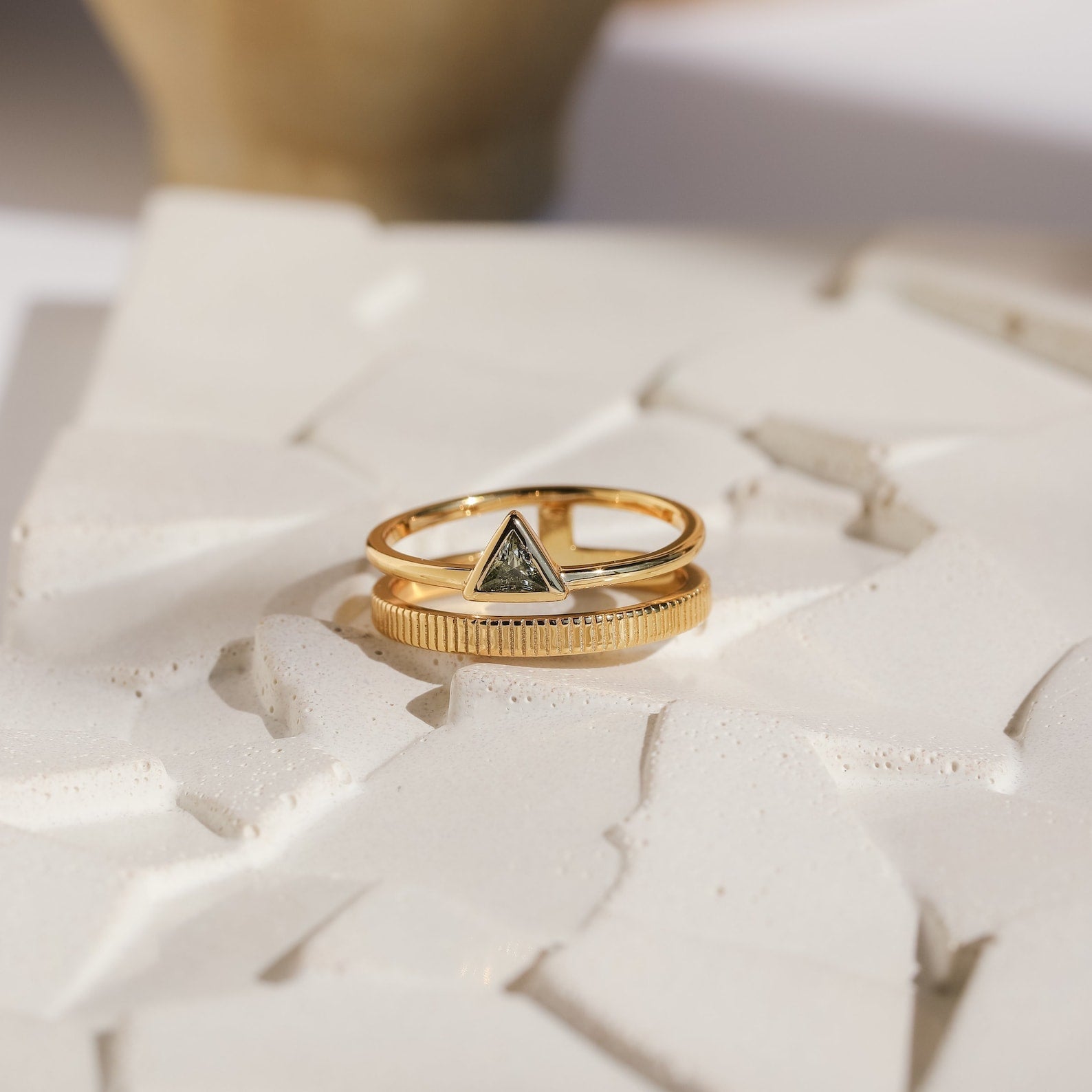 Jaida Peridot Duo Ring