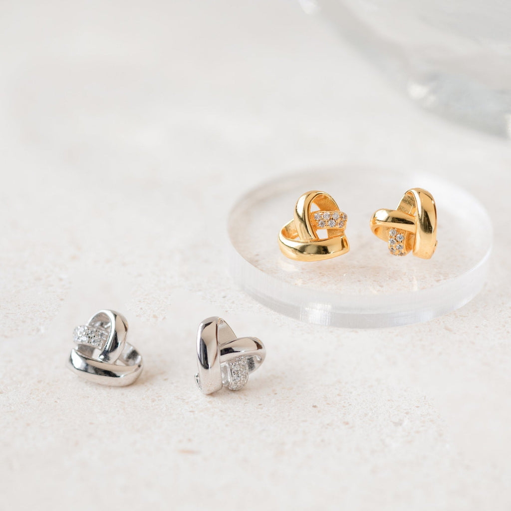 Heart Knot Studs