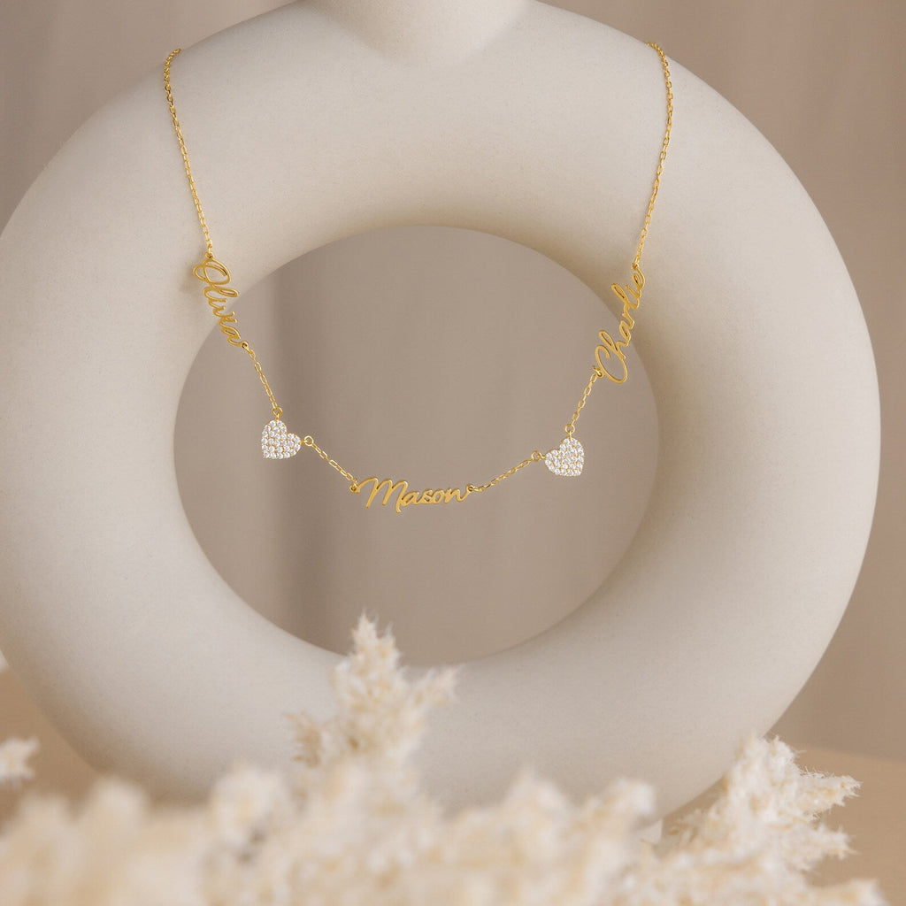 Grace Name Heart Necklace