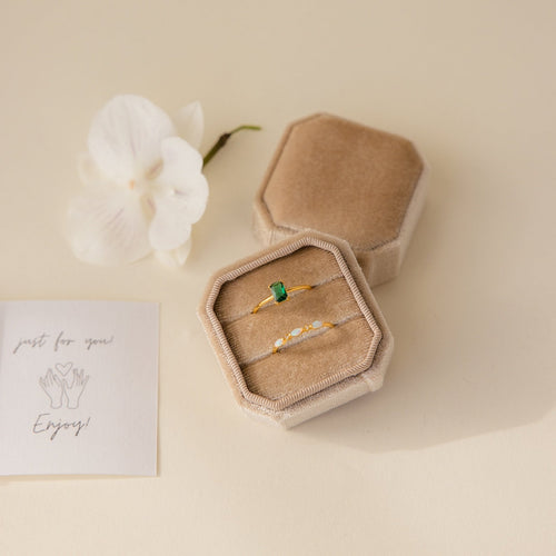 2 Slot Velvet Ring Box