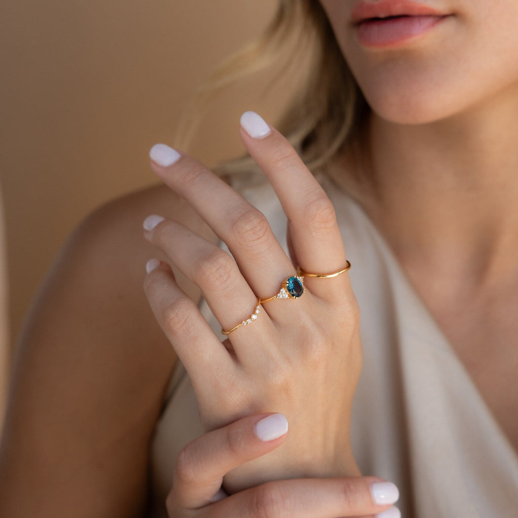 Elizabeth Blue Topaz Ring