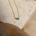 Opal Butterfly Necklace Set