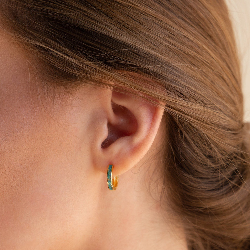 Opal Inlay Earrings