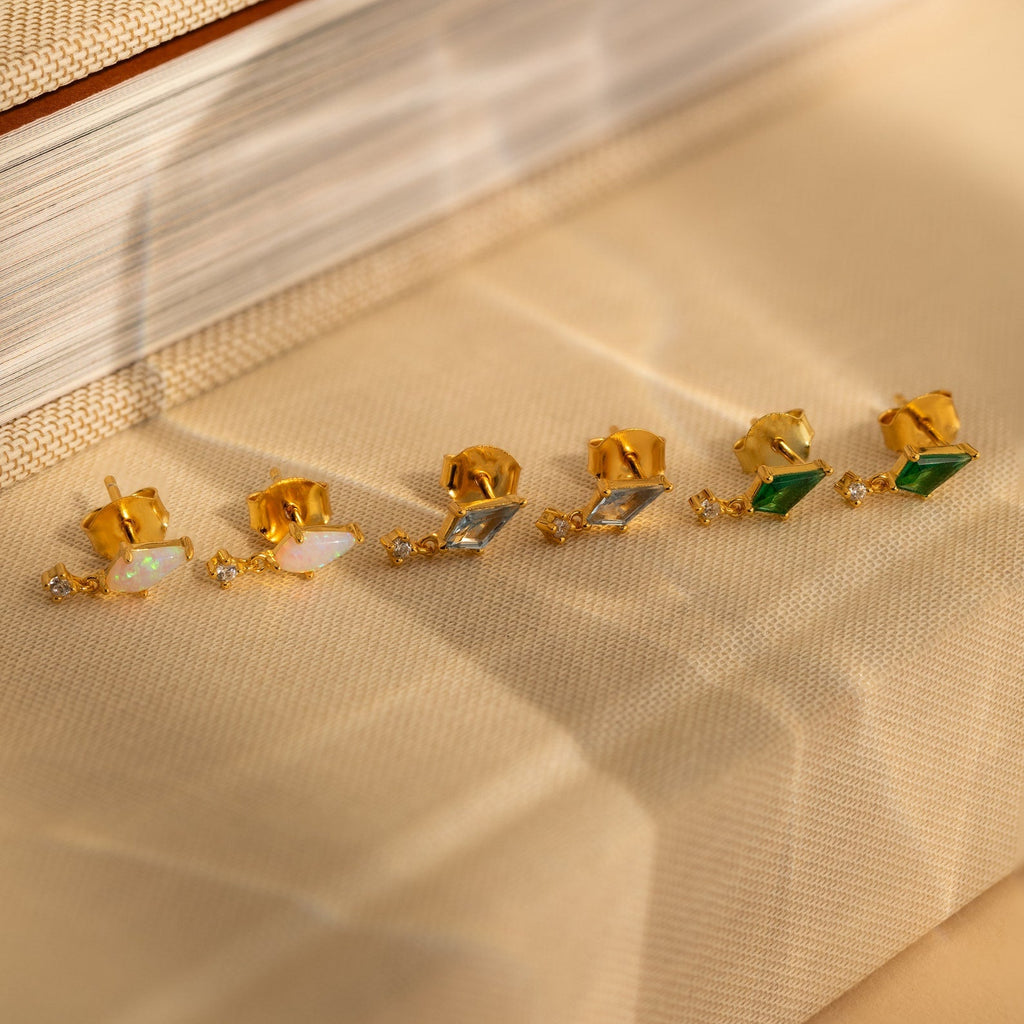 Opal Kite Drop Earrings