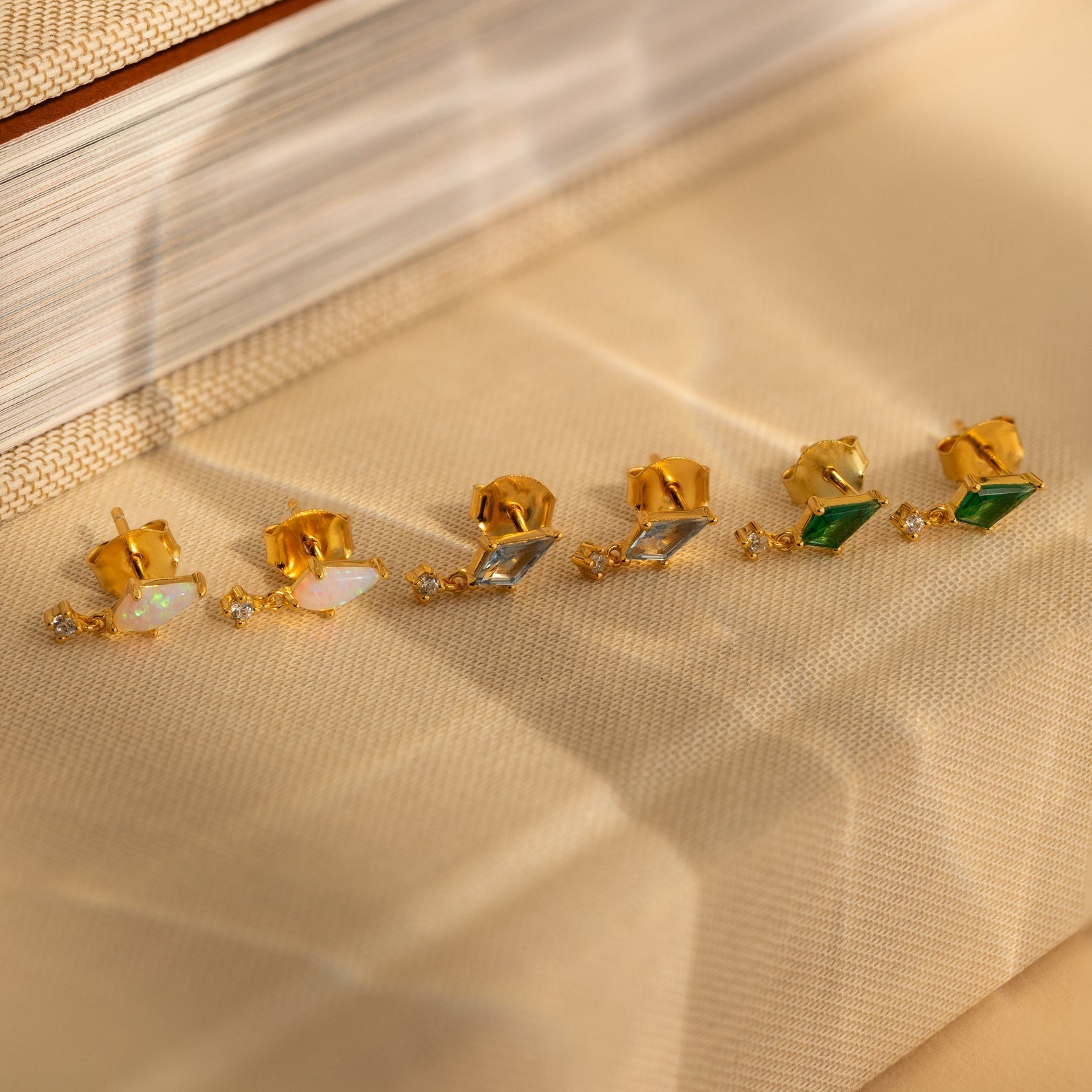 Opal Kite Drop Earrings