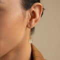 Herkimer Diamond Threader Earrings