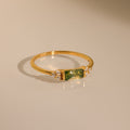 Agate Baguette Ring