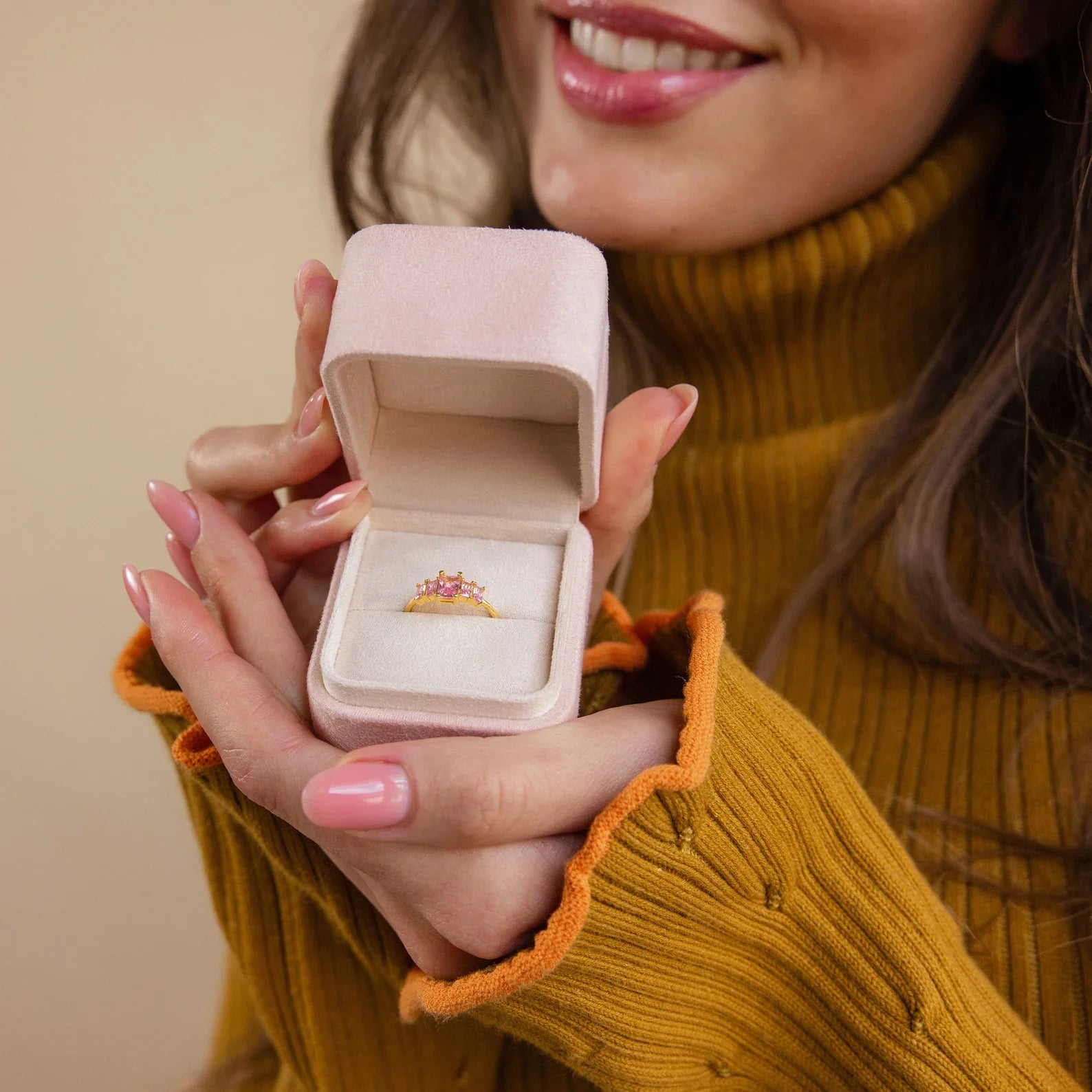 Suede Ring Box