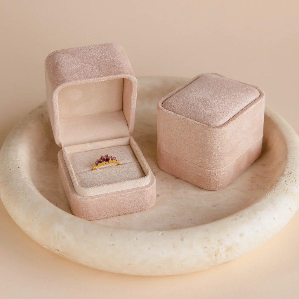 Suede Ring Box