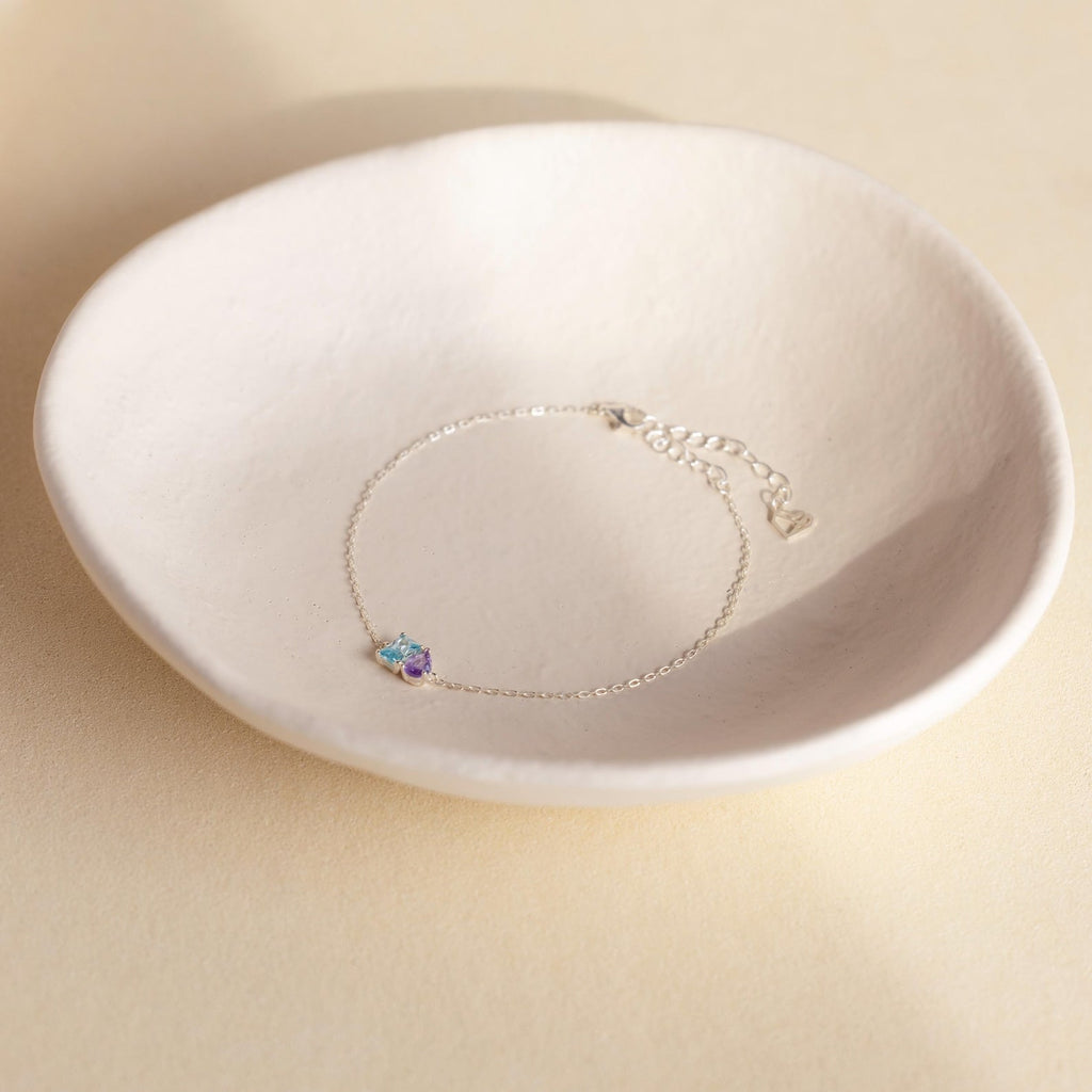 Toi et Moi Birthstone Bracelet