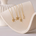 Large Pave Initial Necklace