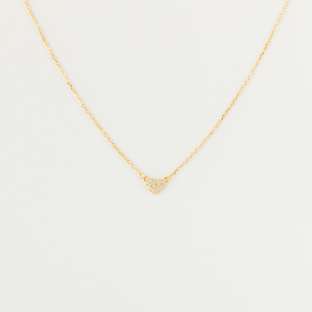 Pave Heart Necklace