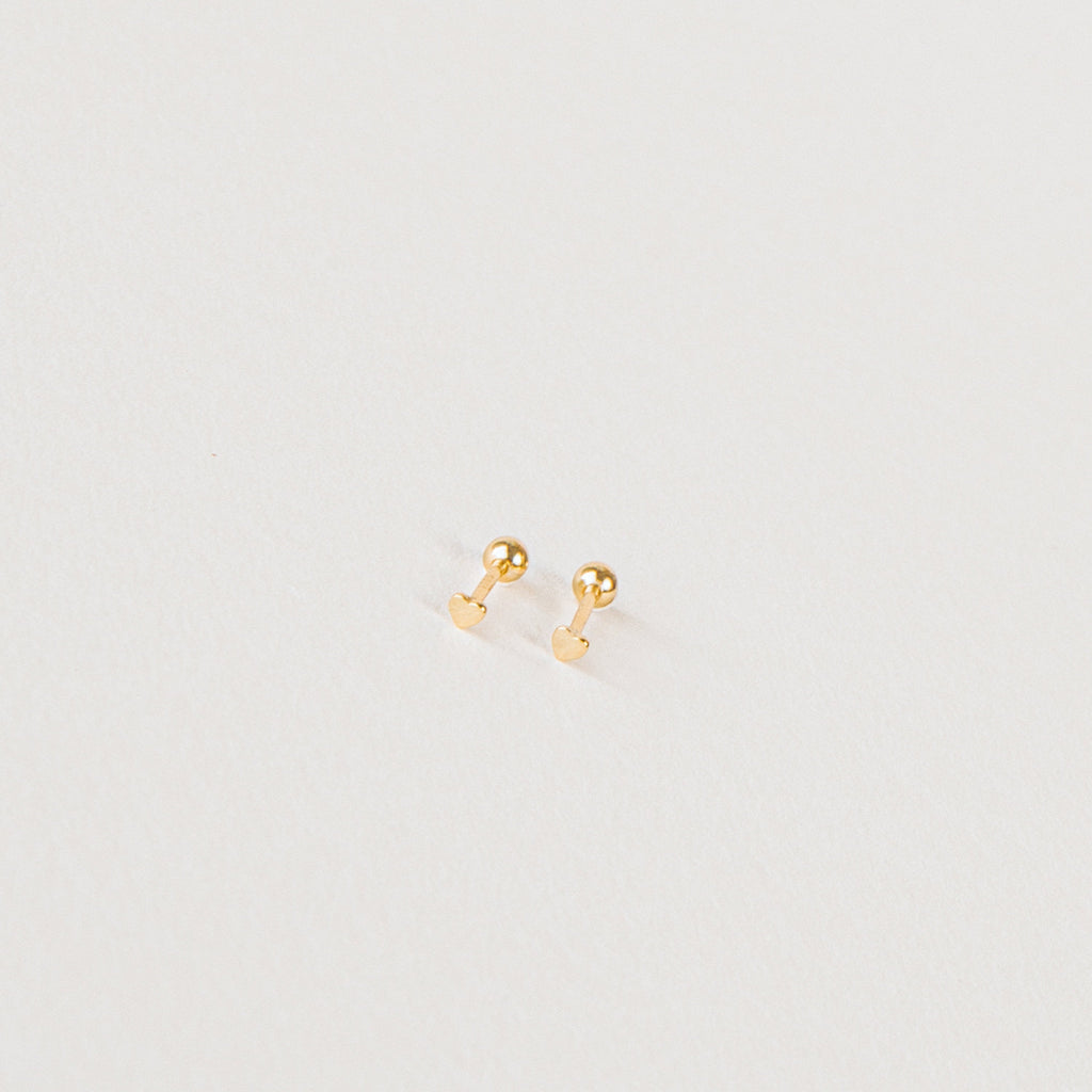 Tiny Heart Studs