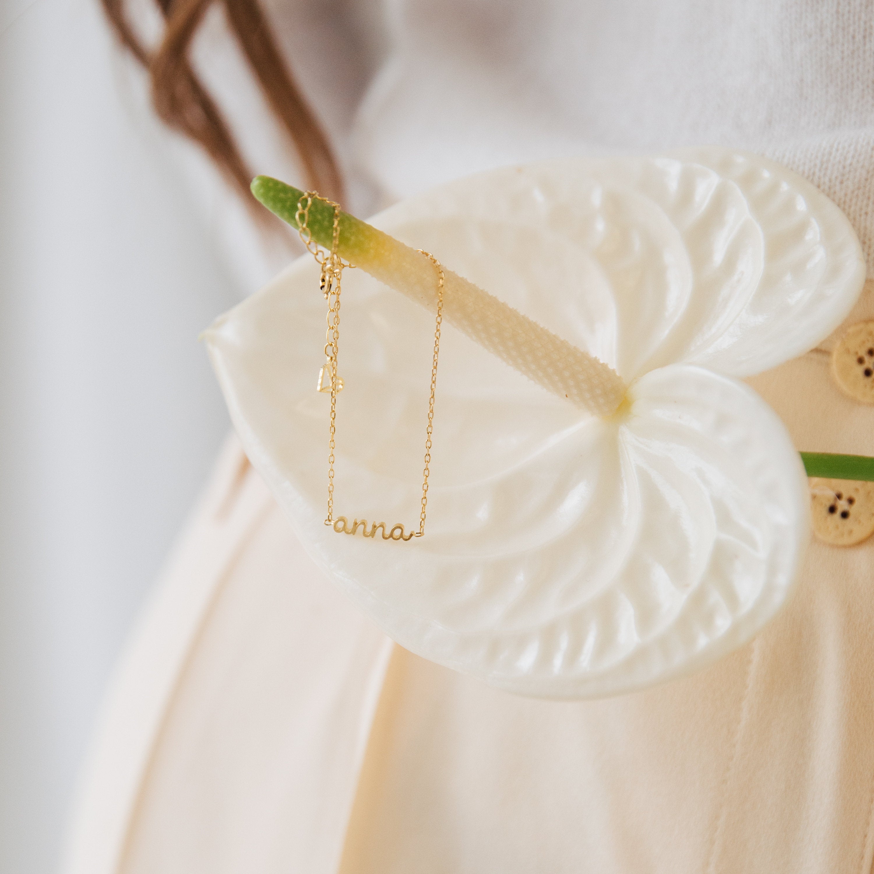 Petite Tiny Name Necklace