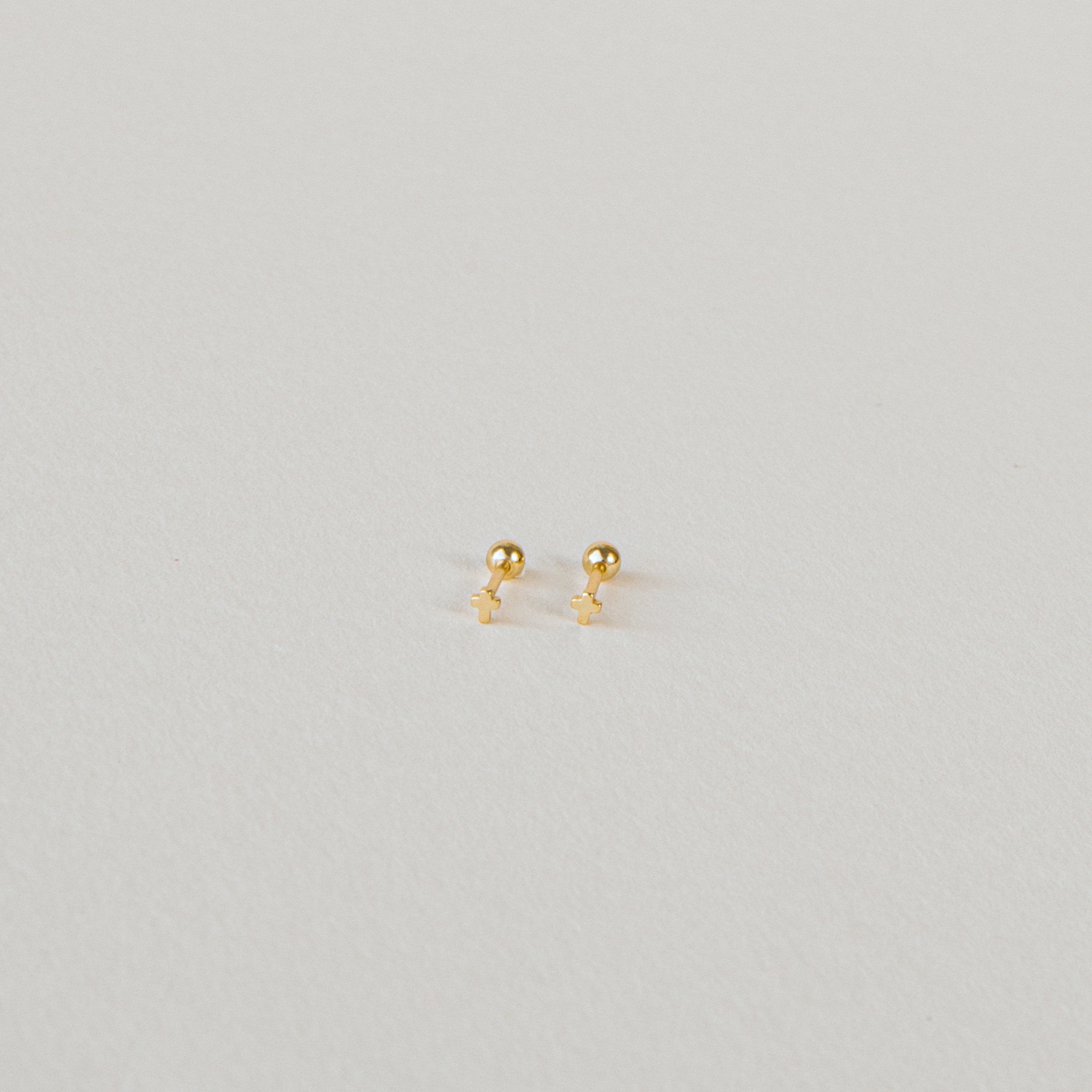 Tiny Cross Studs