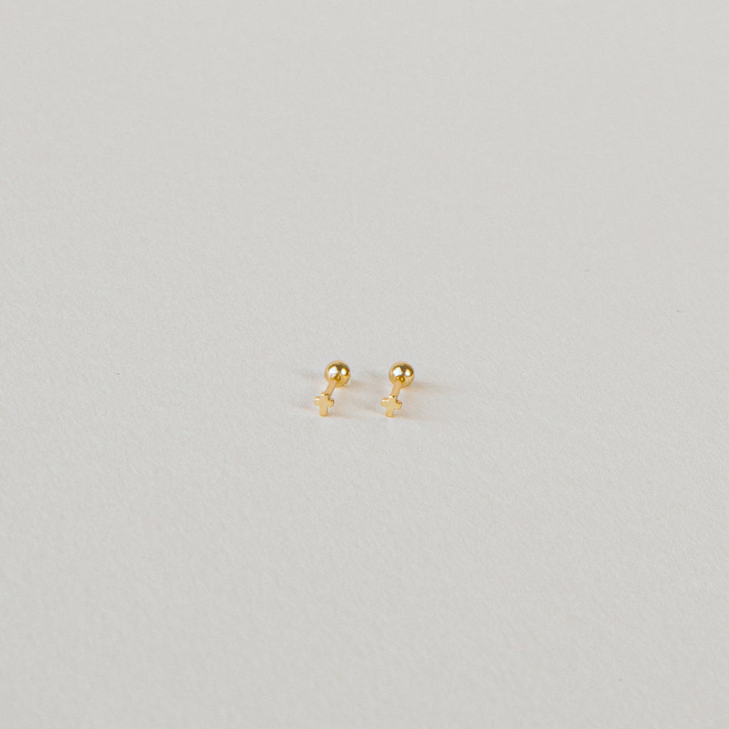 Tiny Cross Studs