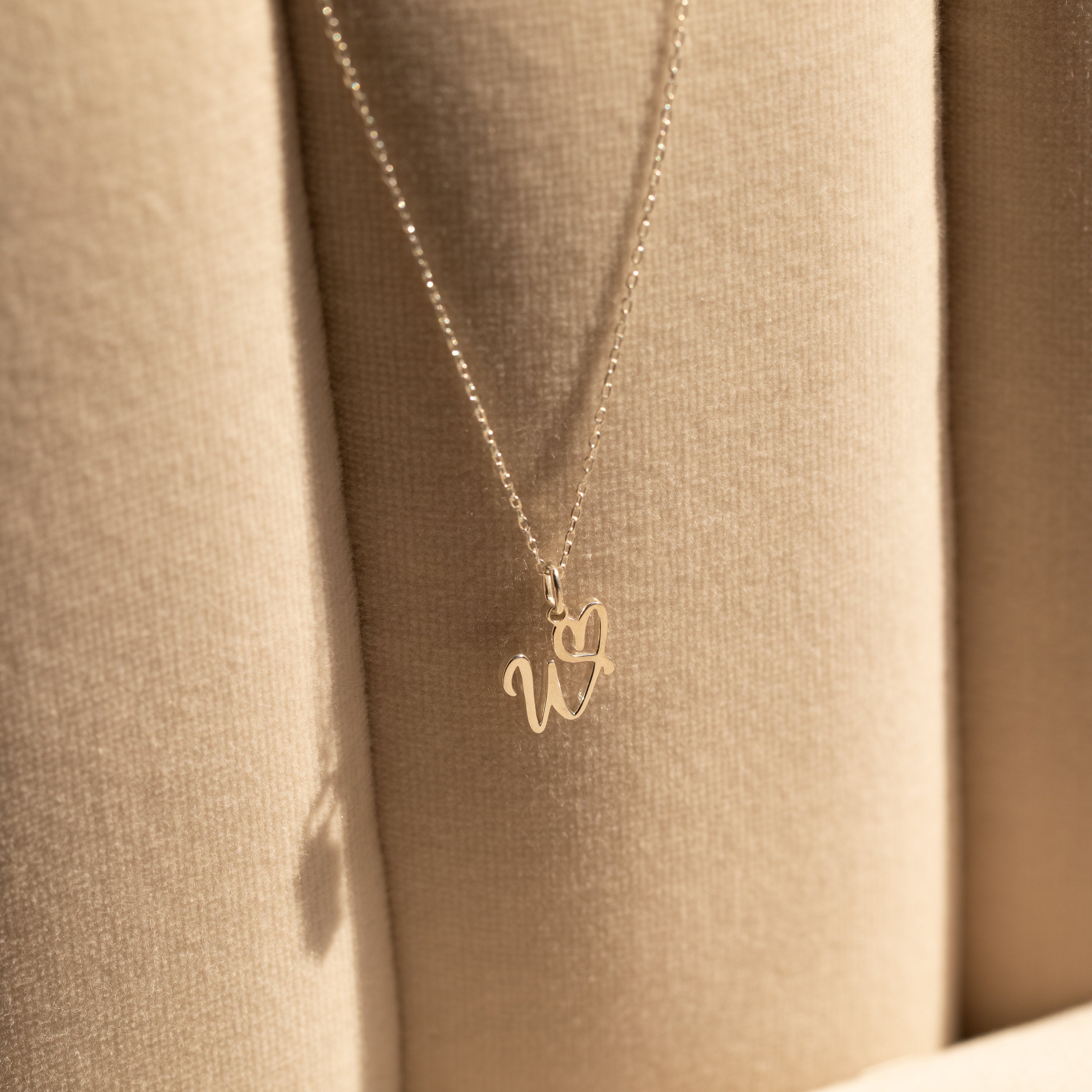 Initial Heart Necklace