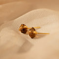 Herkimer Smoky Quartz Studs