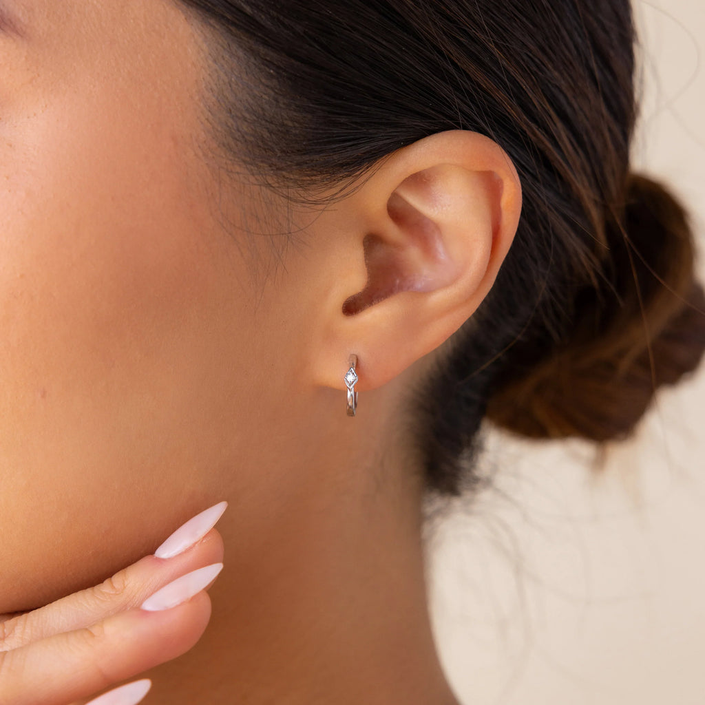 Ericka Diamond Hoops