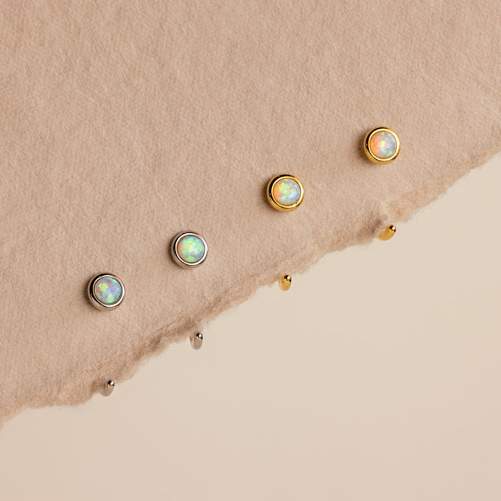Opal Threader Huggies