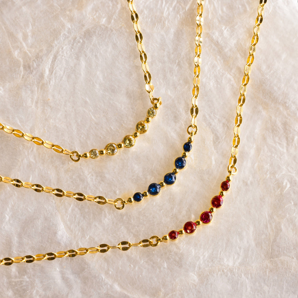 Lace Birthstone Necklace